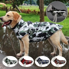 Medium Large Dog Winter Windproof Cotton-padded Jacket Outdoor Warm Coat For Pets