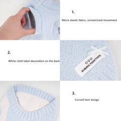 High Quality Luxury Pet Clothes Soft Wool Dog Sweater For Autumn Winter Fashion Flower Warm Dog Sweater Pets Coat Wholesale