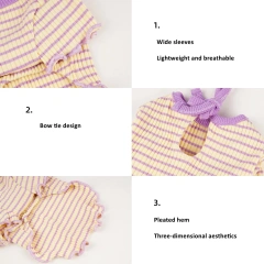 New Design Summer Pet Clothes Dog Clothing Soft High Elastic Fashion High Quality 95% Cotton Stripe Dog T-shirt For Puppy