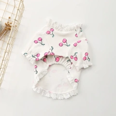 Spring Summer New Cotton Elastic Dog Clothes Bulldog Teddy Puppy Clothes Factory Wholesale Pet Sweater Dog t-shirt From China