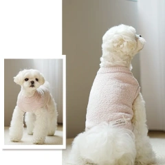 High Quality Luxury Pet Clothes Soft Wool Dog Sweater For Autumn Winter Fashion Flower Warm Dog Sweater Pets Coat Wholesale