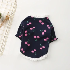 Spring Summer New Cotton Elastic Dog Clothes Bulldog Teddy Puppy Clothes Factory Wholesale Pet Sweater Dog t-shirt From China