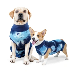 Pet clothes dogs surgery clothing prevent skin infection and restore dog neutering surgery wounds high cotton custom logo label