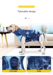 Pet clothes dogs surgery clothing prevent skin infection and restore dog neutering surgery wounds high cotton custom logo label
