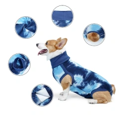 Pet clothes dogs surgery clothing prevent skin infection and restore dog neutering surgery wounds high cotton custom logo label