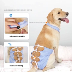 Bule/Pink Color New Design Pet Accessories Waterproof Pets Apron Adjustable Female Male Dog Vest new product ideas 2024 amazon