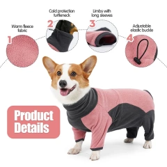 New style Large dog winter clothes four foot cold proof warm cotton luxury dog clothes