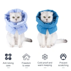 Cat Elizabethan Adjustable Collar Pet Dog Neck Cone Recovery Collar Anti-bite Protective Medical Neck Ring Pet Accessories