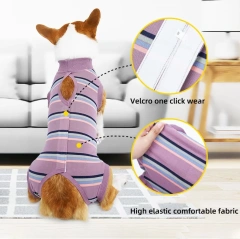 Stretchable and easy to wear limb-wrapped multi-purpose dog aftersurgery jumpsuit
