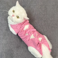 Pet Cat Clothes Surgery Recovery Suit Cat Spay Anti-licking Weaning Suit Strap Style Surgical Clothes for Small dogs