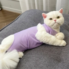 Pet Cat Clothes Surgery Recovery Suit Cat Spay Anti-licking Weaning Suit Strap Style Surgical Clothes for Small dogs