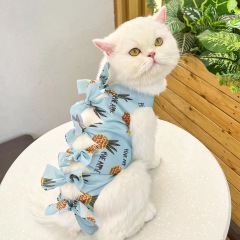 Pet Cat Clothes Surgery Recovery Suit Cat Spay Anti-licking Weaning Suit Strap Style Surgical Clothes for Small dogs