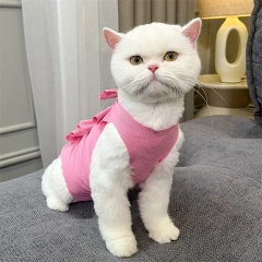 Pet Cat Clothes Surgery Recovery Suit Cat Spay Anti-licking Weaning Suit Strap Style Surgical Clothes for Small dogs