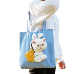 Stylish Portable Pet Canvas Bag High Quality Travel Carrier Outdoor Dog Cat bags