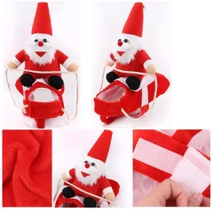 Wholesale Christmas Pet Dog Funny Costume Christmas Clothes Coat Horseman Apparel West Cowboy Christmas Santa Dog Pet Costume