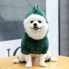 Halloween dog costume elf autumn winter funny Pet Dinosaur clothes
