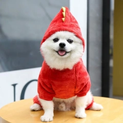 Halloween dog costume elf autumn winter funny Pet Dinosaur clothes