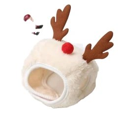 2023 new arrival Wholesale Lovely Pet Christmas Costume Holiday Winter Puppy Dog Christmas Hat And Scarf