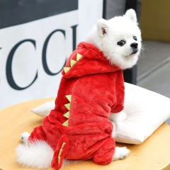 Halloween dog costume elf autumn winter funny Pet Dinosaur clothes