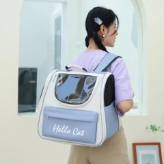 2023 New Design Pet Custom Bags Outdoor Large Backpack Travel Breathable Pet Carrier Bag