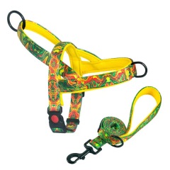 Dog Harness and Leash set Nylon Medium Large Dog Harnesses Leash Padded Pet Pitbull Vest Durable Adjustable