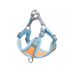 Adjustable No Pull Durable Reflective Soft Dog Harnesses And Puppy Harness With Leashes Set