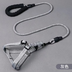 Pet Chest Strap Set Close Fitting Wear-Resistant Adjustable Pet Harnesses Traction Rope Set