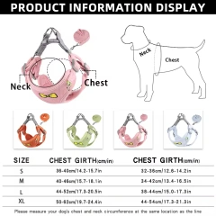 Wholesale custom logo Adjustable Reflective Breathable Dog Harness Set Pet Dog Chest pet Harness