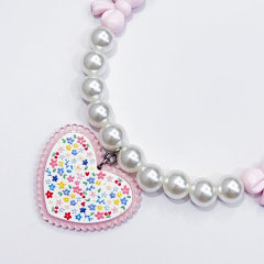 Love bow collar accessories for small and medium-sized dogs