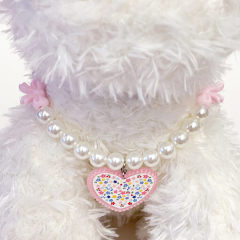 Love bow collar accessories for small and medium-sized dogs