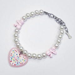 Love bow collar accessories for small and medium-sized dogs
