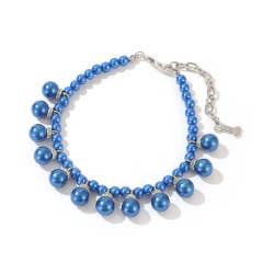 Pet supplies Small and medium-sized dog collar lead rope neck collar Pearl cat necklace dog collar collar accessories
