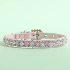 Pet supplies collar, leash, neck set, cat necklace, small, medium dog collar accessories