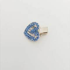 Rhinestone Alloy Pet Heart Hair Clip