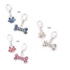 Rhinestone Bone Shaped Dog Pendant