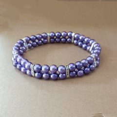 Faux Pearl Pet Stretchy Retractable Collar