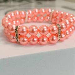 Faux Pearl Pet Stretchy Retractable Collar