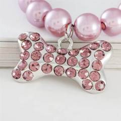 Pet Jewelry Pearl Cat Dog Necklace Collar Bone Pendant
