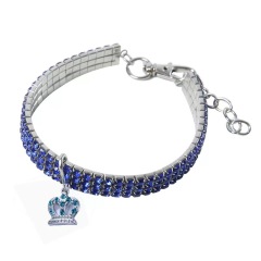 pet crystal elastic necklace
