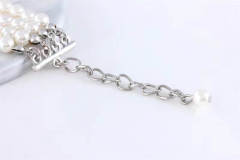 Four rows of pearl point diamond rose pet jewelry