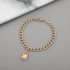 Pet water drop crystal diamond pendant adjustable pet accessory