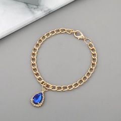 Pet water drop crystal diamond pendant adjustable pet accessory