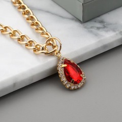 Pet water drop crystal diamond pendant adjustable pet accessory