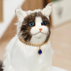 Pet water drop crystal diamond pendant adjustable pet accessory