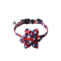 New product with bell pet collar national flag cat and dog collar