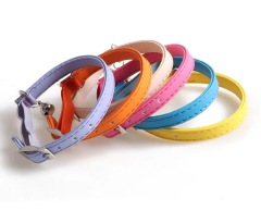Pet multi-color cat collar PU