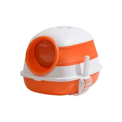 Pet Supplies Wholesale Pet Cat Toilet box Large Uv Light Cat Litter Box Folded Soft Silicone Enclosed Cat Liter Box