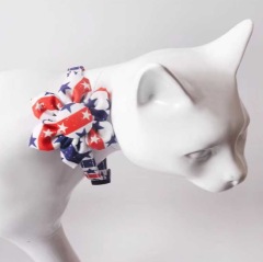 New product with bell pet collar national flag cat and dog collar