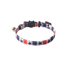 New product with bell pet collar national flag cat and dog collar
