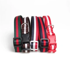 Adjustable Nylon Pet Collar with Matching Leash for Medium Large Dogs Basic Nylon Dog Collar